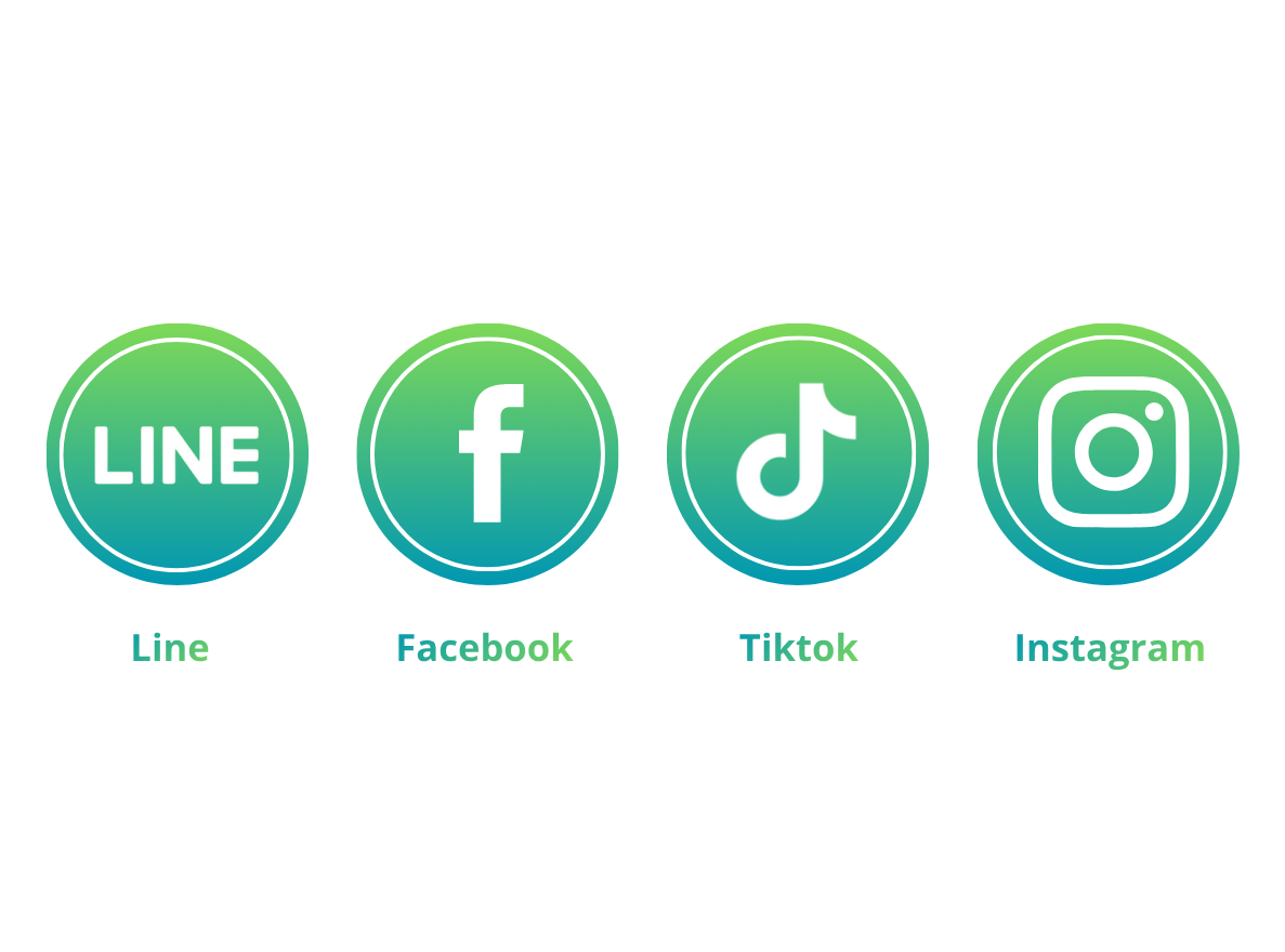 ช่องทางติดตาม PanelSmart ผ่าน Line Facebook TikTok และ Instagram